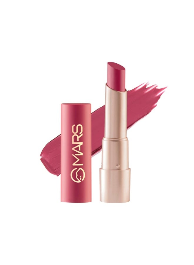 MARS Creamy Matte Long Lasting Lipstick for Women | Creamy Lipstick | Single Swipe Application | Smooth & Light Weight (3.2 gm) (15-Jazzy Jhumar) - Image 1